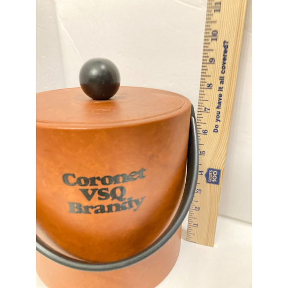 Kraftware Coronet VSQ Brandy ice bucket with handle and lid Barware - Picture 3 of 8